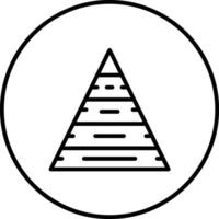 Pyramid Chart Vector Icon