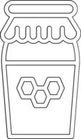 Honey Jar Vector Icon