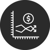 icono de vector de mercado de valores