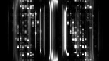 Black background with a flashing light pattern. Motion.Bright patterns on a black footage background shine in abstraction. photo