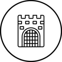 Castle Gate Vector Icon