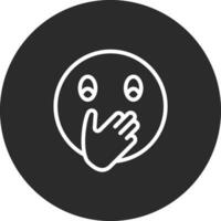 Face with Hand Over Mouth Vector Icon