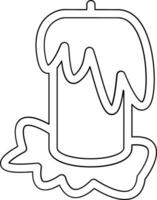 Scary Candle Vector Icon