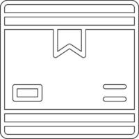 icono de vector de caja