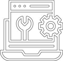 Web Maintenance Vector Icon