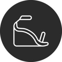 Wedge Heel Vector Icon