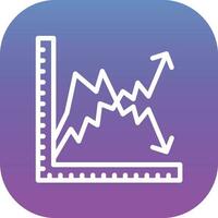 Multiple Line Graph Vector Icon