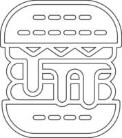 icono de vector de hamburguesa