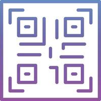 icono de vector de código qr