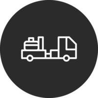 Baggage Truck Vector Icon