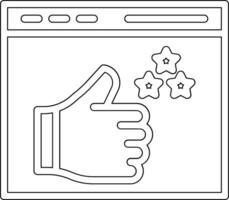 Impression Rate Vector Icon