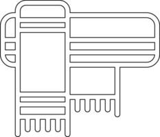 icono de vector de bufanda