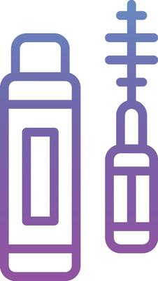 Eyelash Mascara Vector Icon