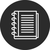 icono de vector de libro de contabilidad