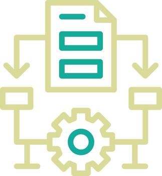 icono de vector de algoritmo