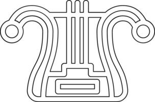 Lyre Vector Icon