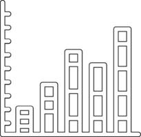 Stacked Bar Chart Vector Icon