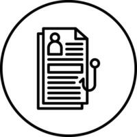 Stealing Documents Vector Icon