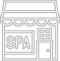 spa centrar vector icono