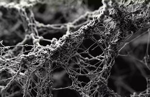 AI generated Black, White and Grey, Moss, Polular Structure, Rendered in cinema4d, Intricate, Medical Imaging photo