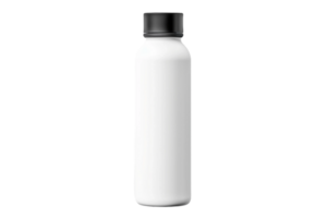 AI generated Blank Water Bottle Mockup on transparent background. png