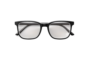 AI generated Blank Eyeglasses Frame Mockup on transparent background. png