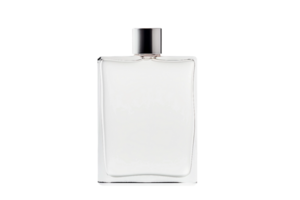 AI generated Blank Perfume Bottle Mockup on transparent background. png