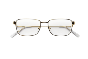 AI generated Blank Eyeglasses Frame Mockup on transparent background. png