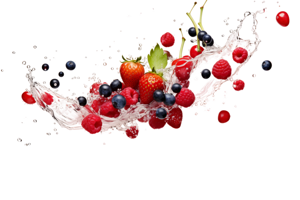 Falling Fruit PNGs for Free Download - Ai Generated Falling Exotic Fruit Medley On Transparent Background Png 