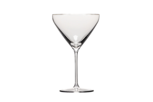 ai generiert leer klassisch Cocktail Glas Attrappe, Lehrmodell, Simulation auf transparent Hintergrund. png