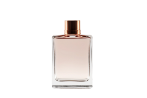 AI generated Blank Perfume Bottle Mockup on transparent background. png