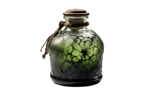 AI generated Witch's Brew Potion Bottle on transparent background. png