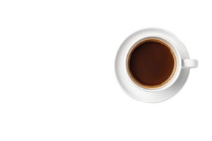 AI generated Coffee Cup and Copy Space on transparent background. png