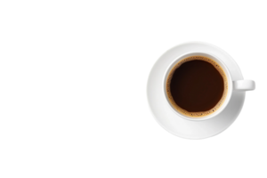 ai generado café taza y Copiar espacio en transparente antecedentes. png