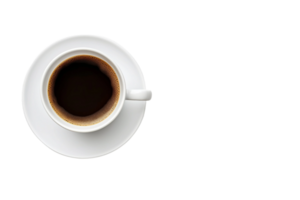 ai generiert Kaffee Tasse und Kopieren Raum auf transparent Hintergrund. png