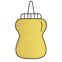 yellow bottle of mustard.cartoon icon. isolated on transparent background png