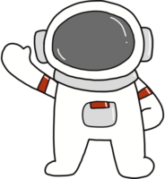 Pilot Raumfahrer Astronaut. isoliert auf transparent Hintergrund png