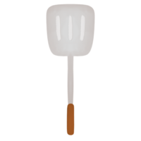 spatula cooking kitchen. watercolor style. isolated on transparent background png