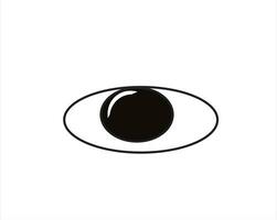 illustration of eyes in black vector