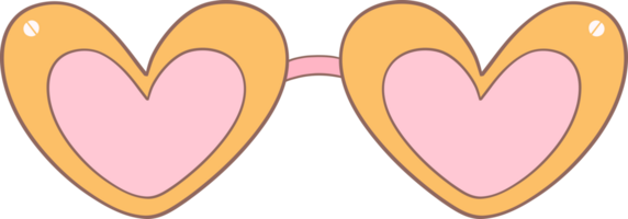 sensationnel des lunettes cœur forme png