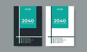 Clean and unique cover page design, corporate brochure, creative booklet, flyer, magazine, editable vector, eye-catching, ready to print, a4 size, a simple and modern concept with 2 color set vector