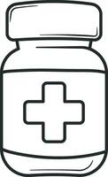 pill bottle vector no background