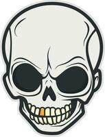 skull symbol without background vector