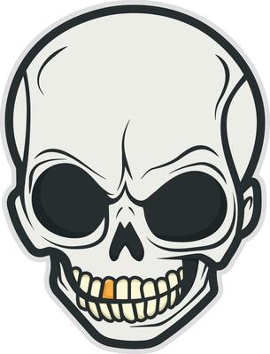 skull symbol without background