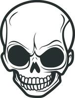 skull symbol without background vector