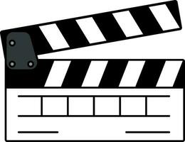 movie clapboard cinema vector