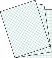 sheets of paper without background vector