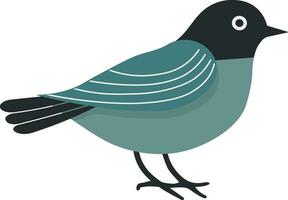 drawing of a colored bird without background vector