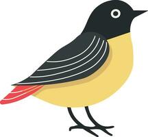 drawing of a colored bird without background vector