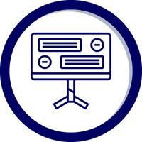 icono de vector de computadora de escritorio